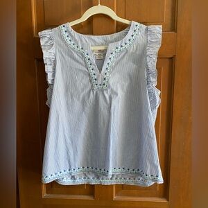 Vineyard vines nwt flutter sleeve top